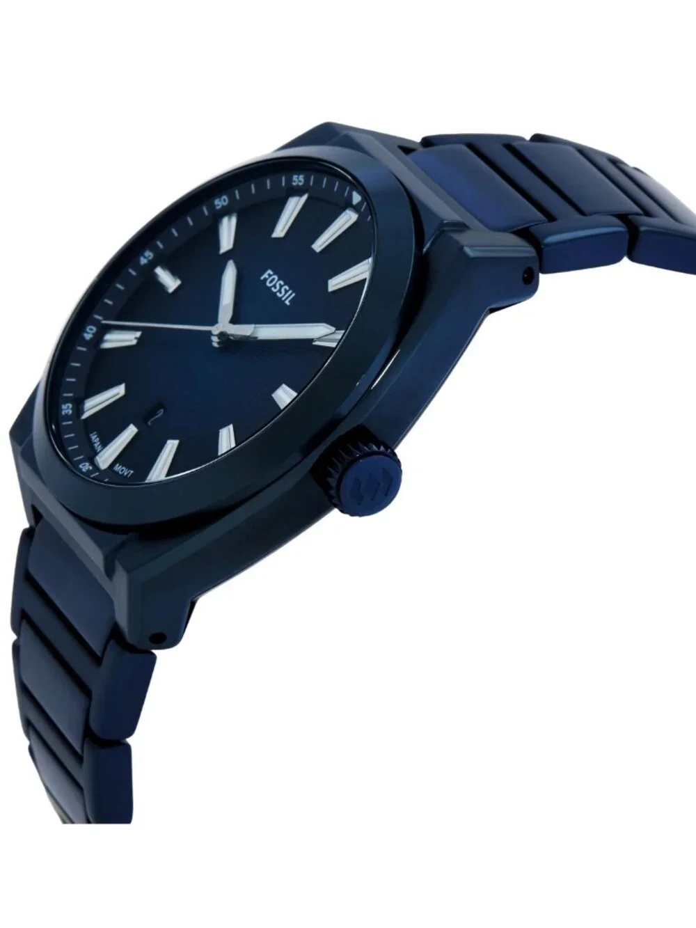 NWT Fossil Everett Quartz Blue Dial Men's Watch